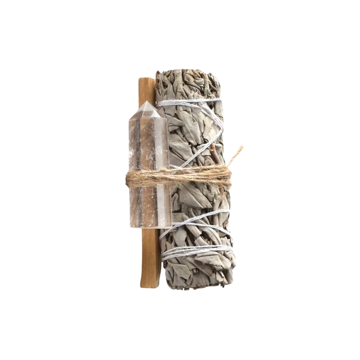 Palo Santo White Sage and Crystal Smudge Kit