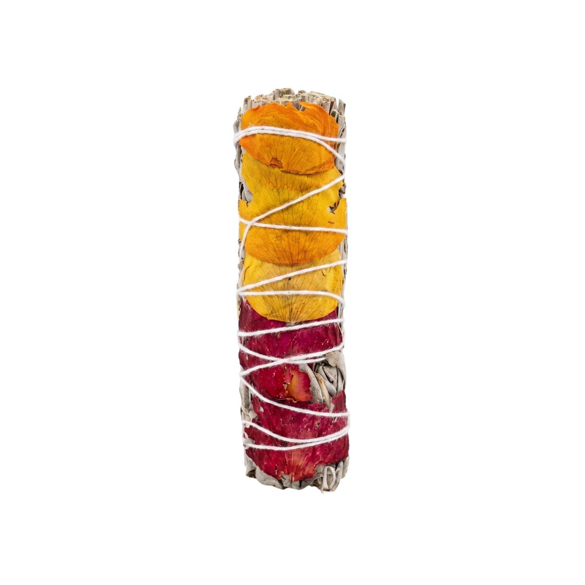 White Sage Red and Yellow Rose Petals