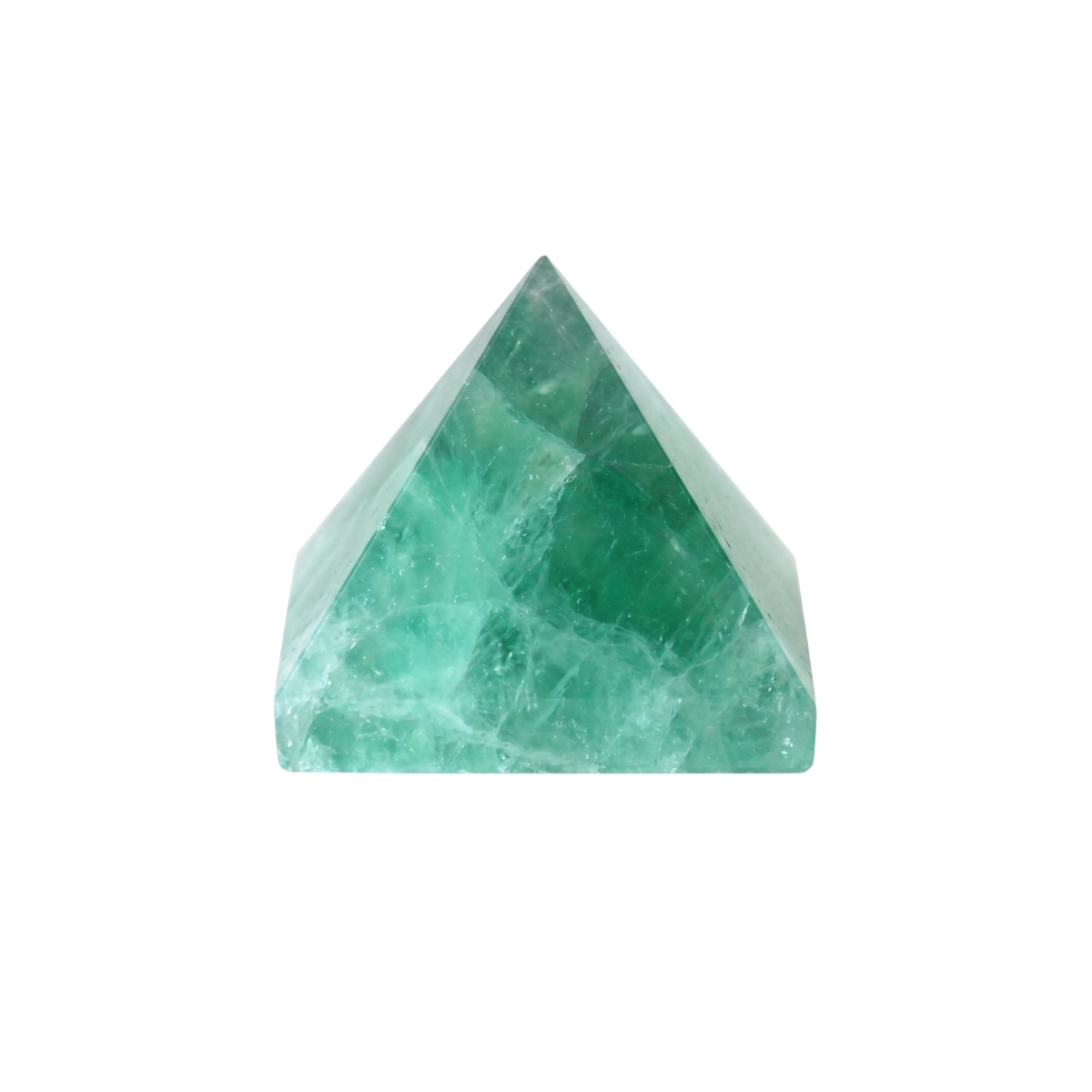 Green Flourite Pyramid