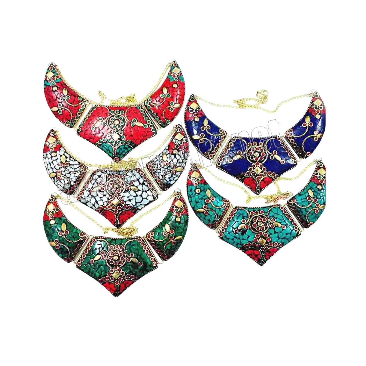 Mossaic Inlay Handmade Nekclace