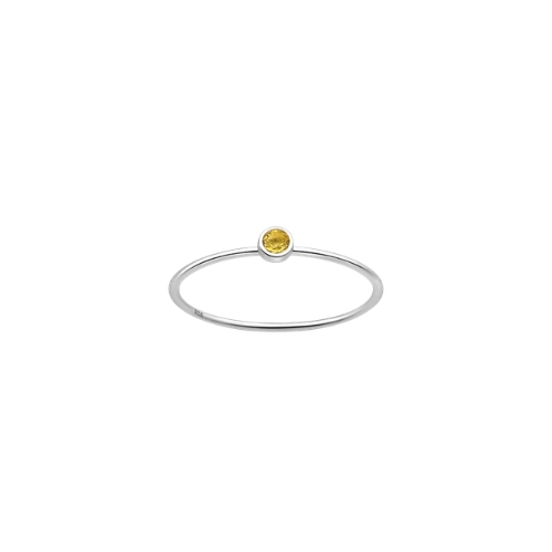 Silver Ring Citrine