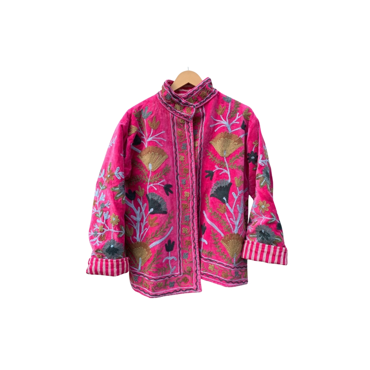 Suzani Velvet Jacket Coat Handmade