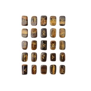 Tiger Eye Cube Runes set